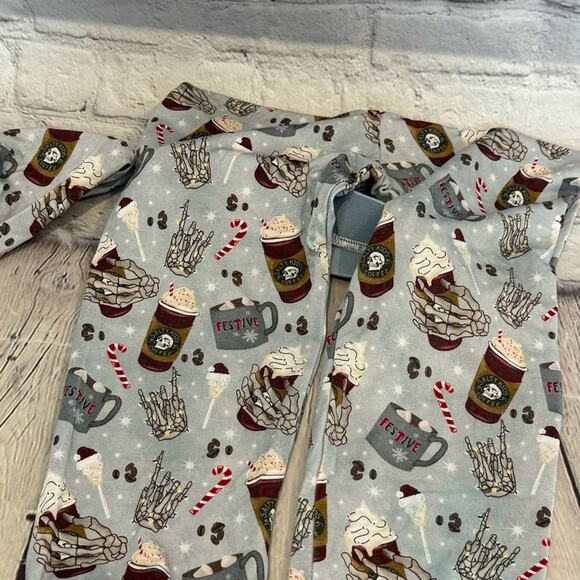 Holiday Skeleton Coffee Bamboo Pajama Set (Unbranded) - Picture 4 of 4